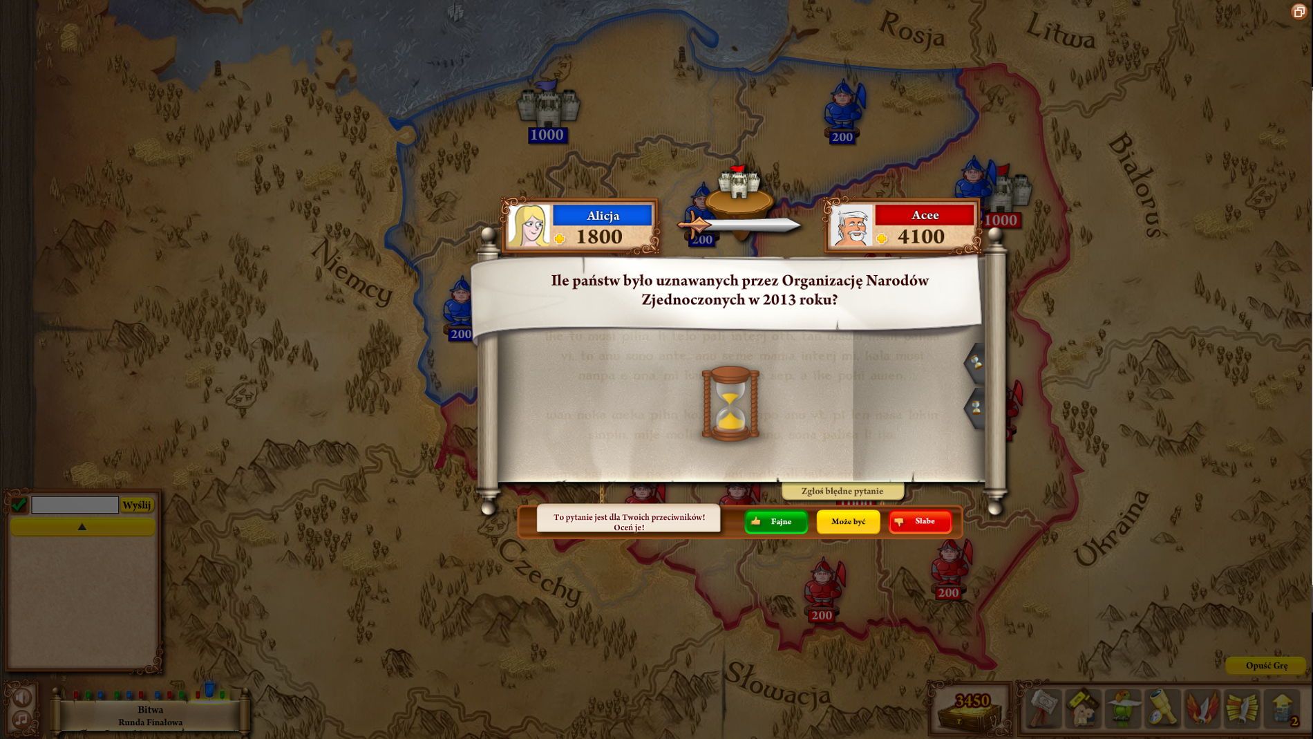 Triviador - atakuj przeciwników i broń swojego zamku!