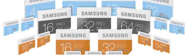 Samsung wprowadza nową serię kart pamięci PRO, EVO i Standard